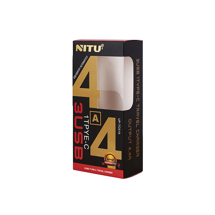 Charger Plug ထုပ်ပိုးမှု box သည်လုံခြုံစိတ်ချရသော,